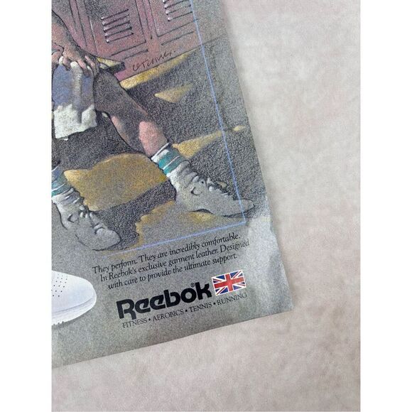 Vintage 1986 Reebok Because Life Is Not A Spectator Sport Paper Print Ad - Picture 3 of 6